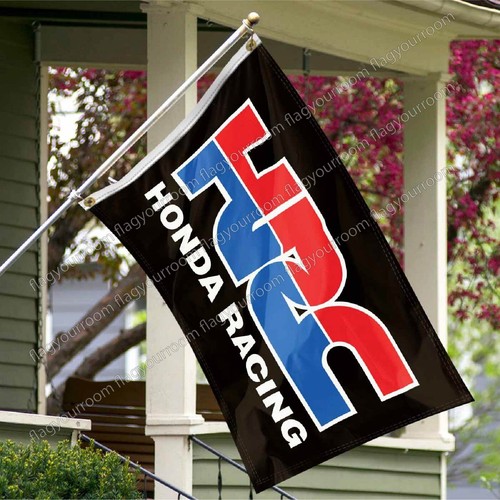 HRC Honda Racing Dirt Bike ATV Banner Flag 3x5 ft Garage Wall Decor Sign Gift - Picture 3 of 12