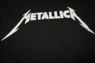 Retro 2010 METALLICA Logo (MED) T-Shirt James Hetfield Lars Ulrich Kirk  Hammett