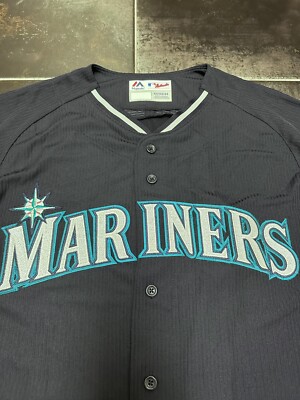 P32 Majestic MLB Seattle Mariners Cool Base Exclusive Jersey Size