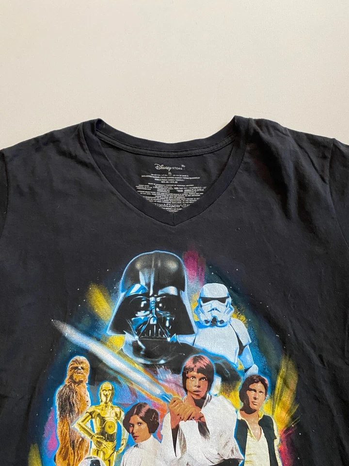 Disney Star Wars Youth Girl's Extra Large Shirt Short Sleeve Black Graphic Tee - Image 2 of 4