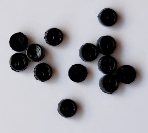 20 x Doll Clothes Buttons - 3mm - (Pick your colour) - Picture 21 of 32