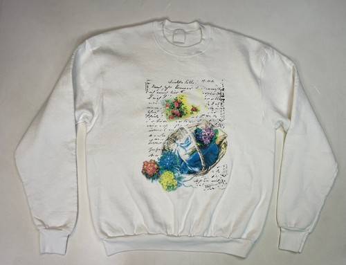 VINTAGE Floral Flower Graphic Crewneck 