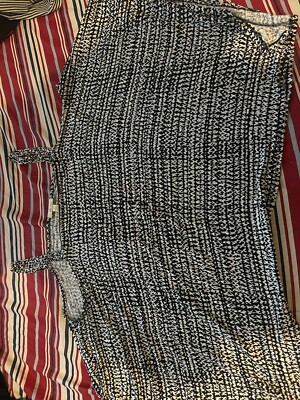 Ella Moss Top Oversized white black size M cold shoulders