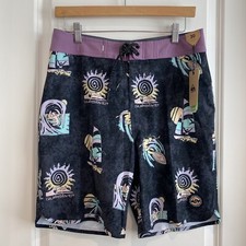 Quicksilver Youth Board Shorts Highline Mystic Session Sz 14 - 16 / 29 NWT