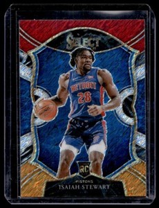 2020 Select Isaiah Stewart Red/White/Orange Shimmer Concourse RC #76 Pistons