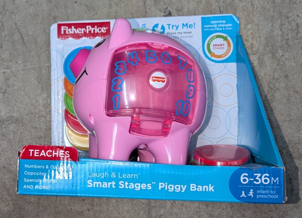 Fisher PriceÂ® Laugh 'N Learn(TM) Smart Stages Piggy Bank - Giochi e