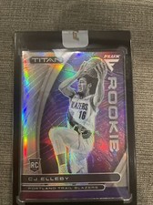 2020-21 Panini Flux CJ Elleby Rc Uncirculated Titan Silver Prizm #61 T-Blazers