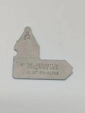 STARRETT NO. 167 , 5/64” INDIVIDUAL RADIUS GAGE