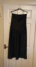 Zara Black Strapless Satin Dress Size Small, Long Strapless Zara Dress