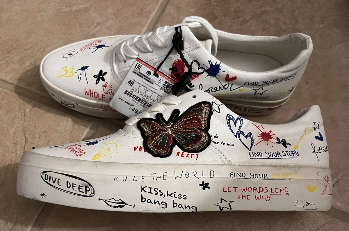 Graffiti sneakers best sale zara
