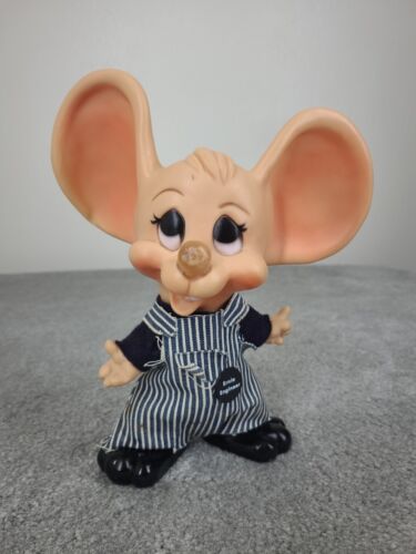 Vintage Huron Products Union Pacific Ernie Big Ear Engineer Cartoon Mouse Bank