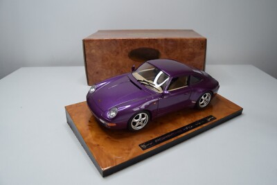 B37 BBURAGO BURAGO 1:18 3760 PORSCHE 911 CORSA 1993 LILA HOLZOPTIK BOX MIB