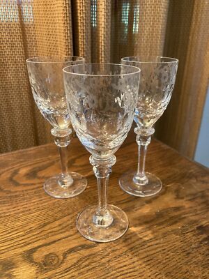 ROGASKA Crystal GALLIA - Lot of 3 CORDIAL GLASSES 5''