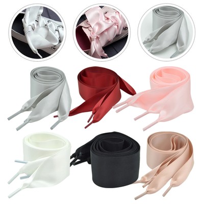  6 Pairs Schuhe Satin-Schnürsenkel Girl's Shoelaces Decorative Fräulein