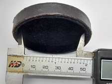 VINTAGE 54.8MM LEATHER PUSH ON LENS CAP FOR MEDIUM OR LARGE FORMAT BRASS LENSES.