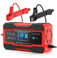 Battery Charger 10-Amp 12V and 24V Fully-Automatic Smart Car Battery