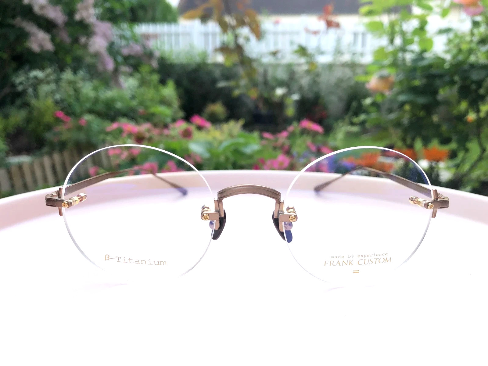 Lunettes de vue titane Frank Custom FT7153 monture percée ultra légère et robuste
