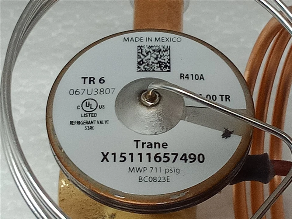 Danfoss 067U3807 Thermo. Expansion Valve TR 6 4.00 TR R410A Trane X15111657490 - Image 3 of 4
