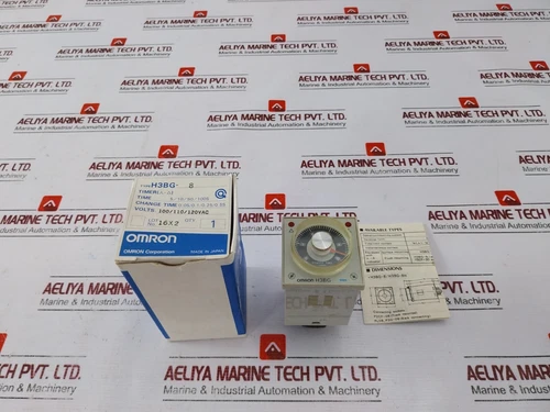 Omron H3BG-8 Timer 0-10 Sec 100/110/120VAC 50/60Hz