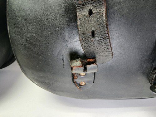 Harley-Davidson 1994 Softail Custom Saddlebags Leather w/ Mounts Damage - Picture 4 of 24