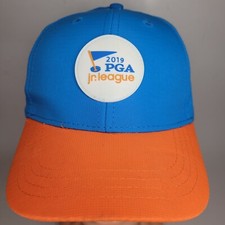 HAT CAP PGA Jr League Golf 2019 Youth Blue Orange Adjustable Strapback Baseball