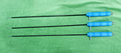 3pc Laparoscopic Monopolar Aspiration Needle 3mmx330mm Reusable Instruments