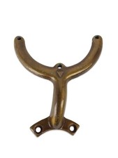 Vintage 36 C Shaped Ceiling Fan Blade Brackets Antique Brass 73183