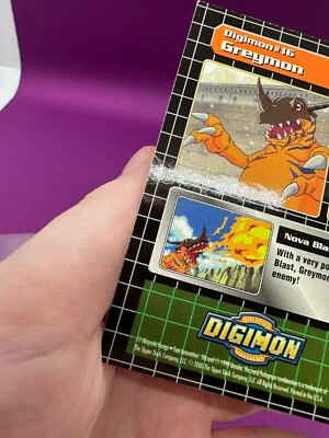 2000 Digimon Vintage Upper Deck Trading Card 16 Greymon 19 of 34
