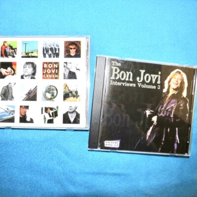 Bon Jovi Crush and Interviews Volume 3  Lot of 2 CDs RARE DISC