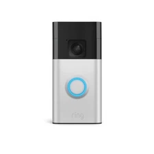 Ring Battery Doorbell Smart Wifi Video Doorbell with Two-way Talk Satin Nickel