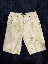 Vintage 90s Bill Blass Floral Jean Shorts High Waisted-Loud And Cool-Super Cute