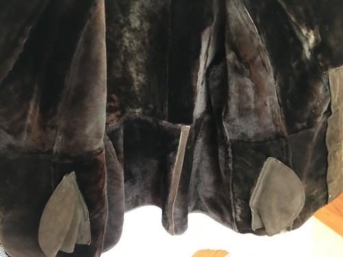 CAPPOTTO WESTERN UOMO VINTAGE MARRONE MARCOS PELLE DI PECORA SHEARLING TAGLIA 58" - Foto 6 di 13