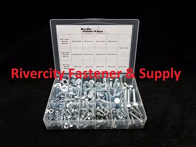 Metric Fine Thread Nut, Bolt  Hex Head & Washer Grade 10.9 Assortment with tray 