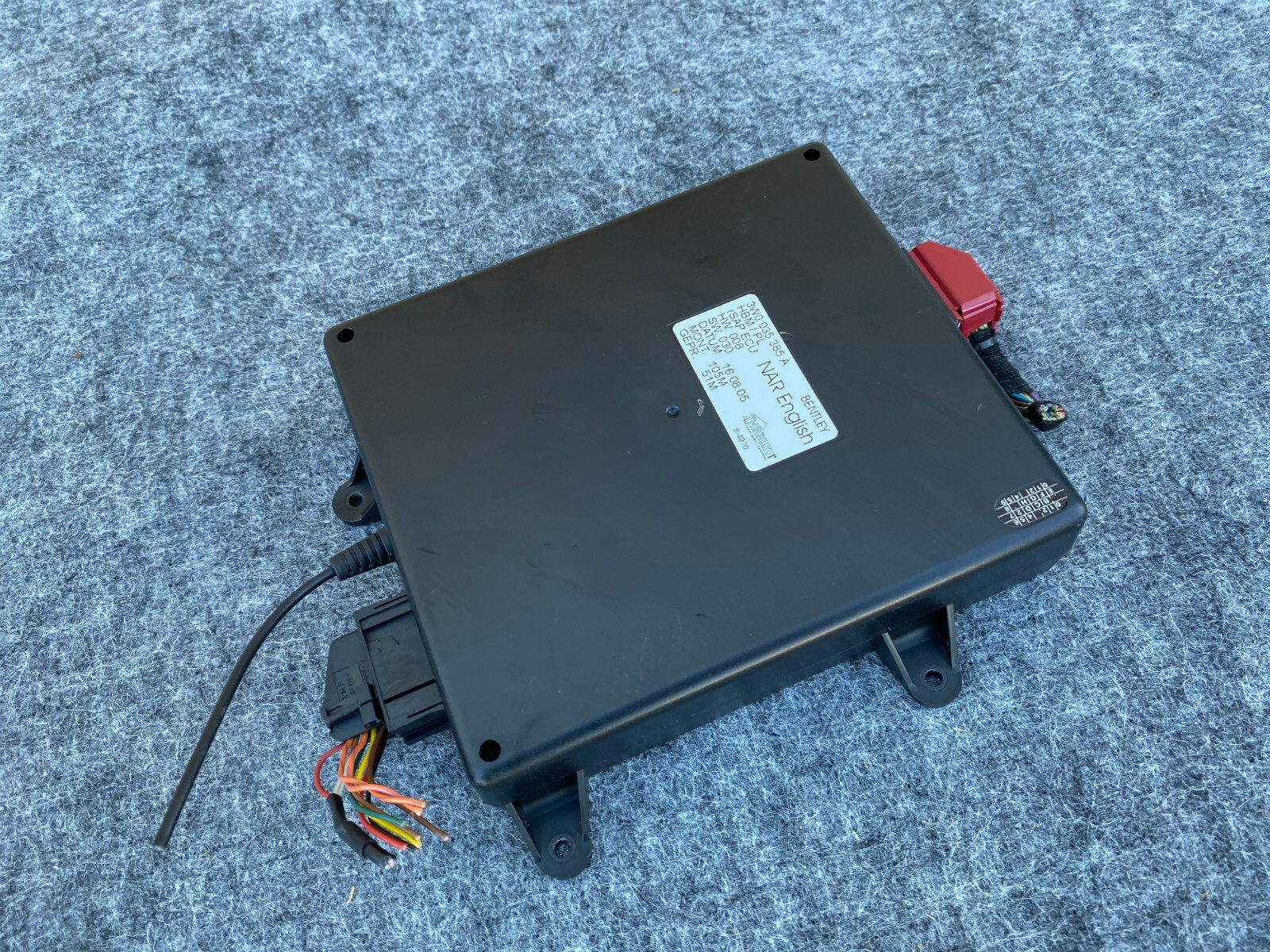 BENTLEY CONTINENTAL GT TELEMATICS PHONE CONTROL MODULE 3W0035385 OEM (04-10)