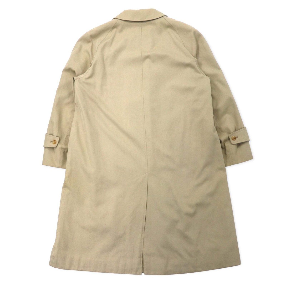 Aquascutum MADE 80s COAT L Beige Cotton Waterproof Liner Aquascutum MADE 80s COAT L Beige Cotton Waterproof Liner