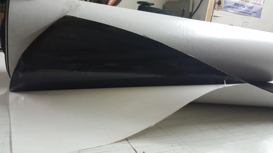 Sponge Neoprene with Adhesive Foam Rubber Sheet 1/8” Thick X 12” Wide X 54” Long - Image 3 of 4