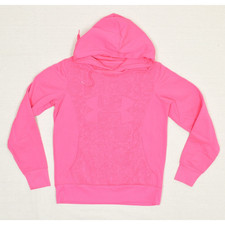 Under Armour Women Pullover Hoodie Polyester Pink Size S Semi Fitted Storm