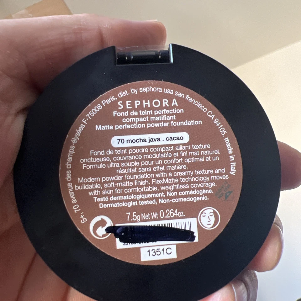 New SEPHORA Matte Perfection Powder Foundation Full Size 7.5g Pick your Shade - Image 2 of 3