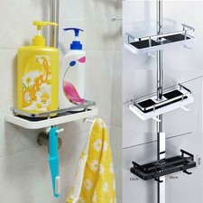 Bathroom Shelf Shower Pole Caddy Rack Storage Organiser Tray Holder Accessories