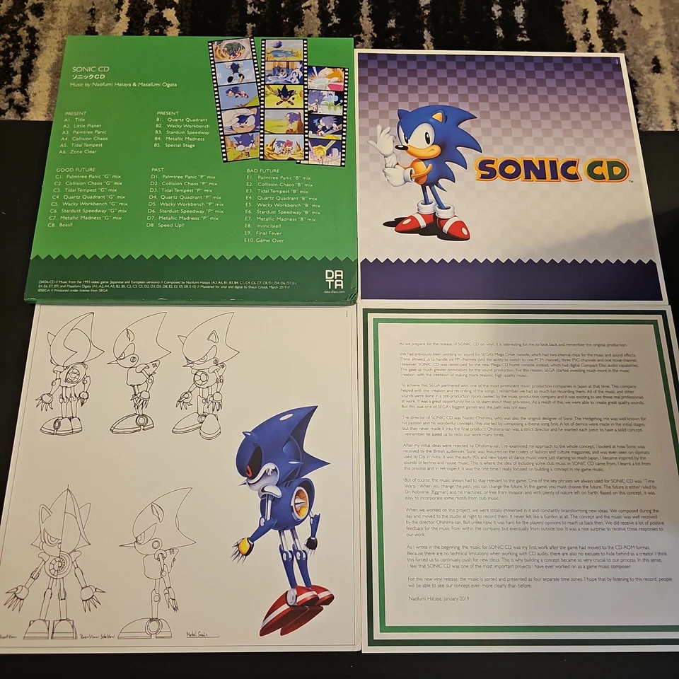 Sonic CD Vinyl Soundtrack - Data Discs - Splatter Variant - Image 2 of 4