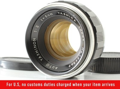 TOMIOKA Yashica Auto Yashinon 5cm 50mm f/2 M42 Standard Lens *Sample Pic* JAPAN