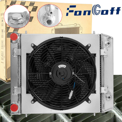 3 Row Radiator Shroud+Fan For 1994-1998 Land Rover Defender Discovery 300 TDI US
