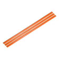 3 Pcs Orange Plastic Welding Rods 9.5mm x 1000mm HDPE Strip(0.4inch x 40inch)