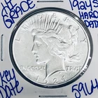 1924 S SILVER PEACE DOLLAR AUTHENTIC HI GRADE U.S. MINT COIN RARE KEY DATE 5964
