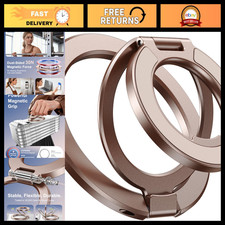 Magnetic Phone Ring Holder for MagSafe, 360 Rotation Grip Stand, Dual-Side Magn