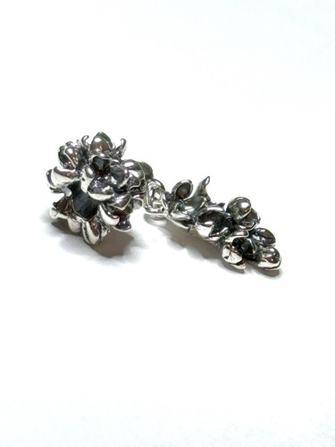 True Beadz Hyacinth Bead and Dangle, Duo, Sterling Silver - Picture 2 of 5
