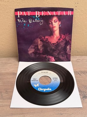 LISTEN   PAT BENATAR WE BELONG / SUBURBAN KING CHRYSALIS PICTURE SLEEVE 45'