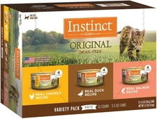 Instinct Original Pate Wet Cat Food, Grain Free Recipe - Variety Pack, 5.5