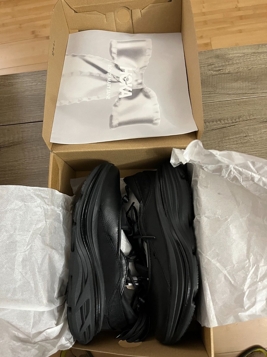 Hoka Bondi Mary Jane Black NIB, Women's 8.5 / Men's 7.5 | eBay