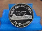 Vintage 1985 Rowan Memorial Hospital 50 Years 1 Ounce .999 Silver Round